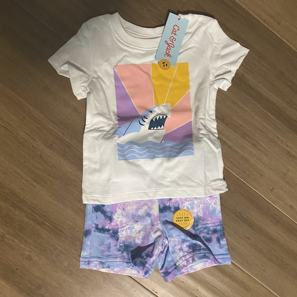 ⭐️NWT! Girls 12 Month Shirt and Shorts (2-Piece) Set!